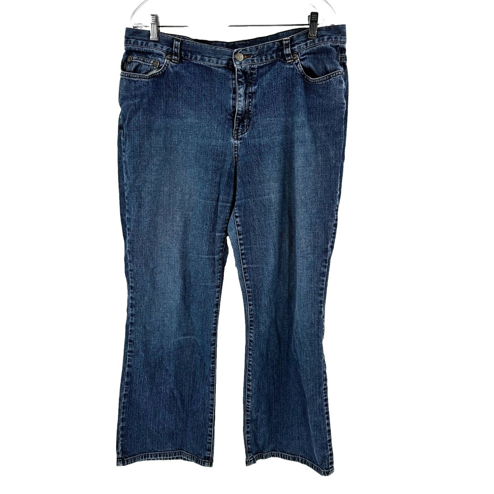Lauren Jeans Co Ralph Lauren LRL Classic Straight Leg Jeans Women's 16‎ Stretch